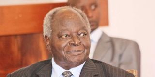 Kenya's former president Mwai Kibaki.