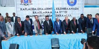 Somali legislators.