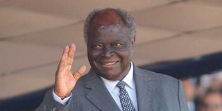 Kenya's former president Mwai Kibaki.