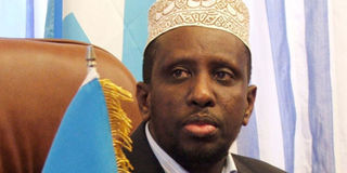 Somalia's former president Sheikh Sharif Ahmed.