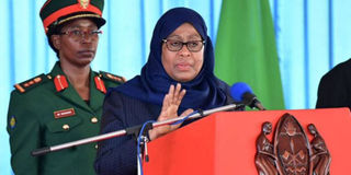 Tanzanian President Samia Suluhu Hassan.