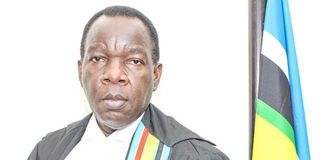 Yufnalis Okubo, the outgoing registrar of the East African Court of Justice.