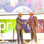 KCB Group Chairman Andrew Kairu and Rwanda Prime Minister Édouard Ngirente.