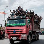 Tigray soldiers arriving in Mekele on June 29, 2021.