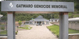 The Gatwaro Genocide Memorial in Kibuye, western Rwanda.