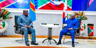 President Evariste Ndayishimiye of Burundi hosts DRC's Felix Antoine Tshisekedi 