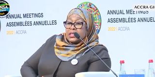 Tanzanian President Samia Suluhu Hassan.