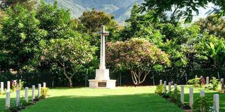 The Commonwealth War Grave memorial in Morogoro.