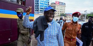 Ugandan opposition politician Kizza Besigye.