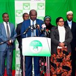 Independent Electoral and Boundaries Commission chairman Wafula Chebukati addresses journalists 