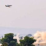 Nigerian Air Force jet in action.