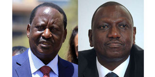 Raila Odinga and William Ruto.