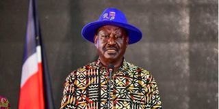 Raila Odinga.