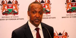 Kenya's Foreign Affairs PS Macharia Kamau.