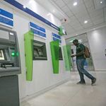 Standard Chartered Bank ATM lobby on Kenyatta Avenue, Nairobi. 