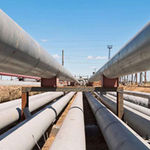 An oil pipeline.