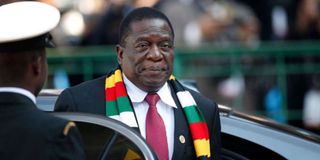Zimbabwe’s President Emmerson Mnangagwa.