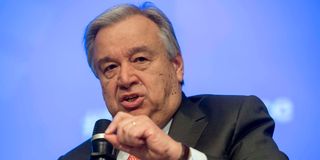 UN Secretary General Antonio Guterres