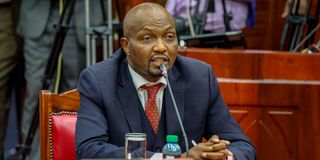 Kenya's Trade, Investment and Industry CS nominee Moses Kuria.