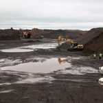 manganese mining area at the Comilog in Moanda, Gabon