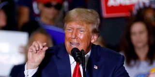 Former US president Donald Trump 