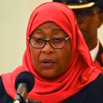Tanzanian President Samia Suluhu Hassan.