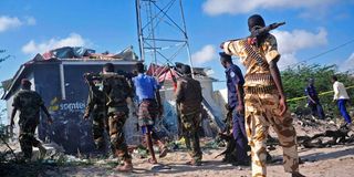 Members of the Somali military 