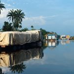 Abandoned trucks with goods in Nigeria