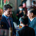 Justin Trudeau and Xi Jinping in Bali