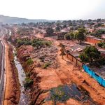 Houses in the Gecamine district of the DRC 