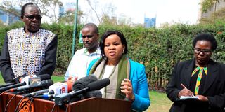 The four Kenyan electoral commissioners