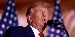 Former US president Donald Trump 