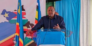 Former Kenyan president Uhuru Kenyatta 