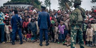 Displaced people Goma DR Congo