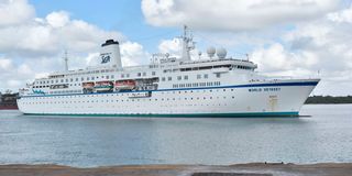 MV World Odyssey arrives at Mombasa port