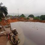 heavy floods in Matadi Kibala, west of Kinshasa 