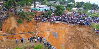 heavy floods in the DRC capital Kinshasa