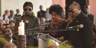 Congolese singers Werrason, Tshala Muana and Koffi Olomide