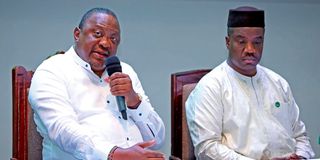 Former Kenyan president Uhuru Kenyatta