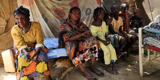 South Sudanese refugees living at Sudan's al-Takamol camp