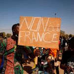 Demonstrators protest in Ouagadougou