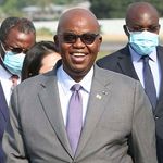 Gabon's Foreign Affairs Minister Michael Moussa Adamo