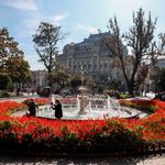 the City Garden in the Ukrainian city of Odessa