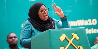 Tanzanian President Samia Suluhu Hassan