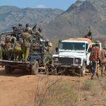 Security personnel on patrol in Turkana, Kenya 