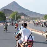 A road in Kenya's Lodwar town which leads to South Sudan