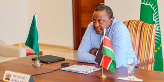 Former Kenyan president Uhuru Kenyatta