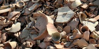 Sherd pottery fragments Iraq