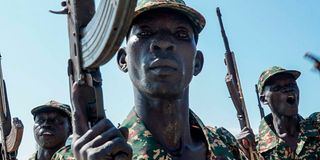 Members of South Sudan’s National Army 