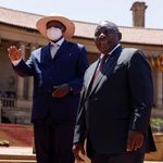 President Cyril Ramaphosa and Yoweri Museveni